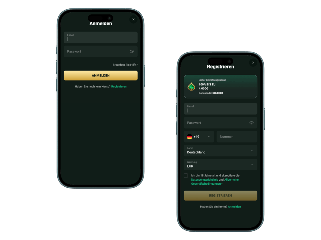Goldex Casino Account